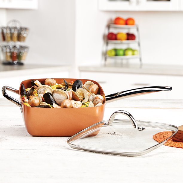 COPPER CHEFF ULTIMATE PAN – HLBOKÁ PANVICA S NEPRIĽNAVÝM POVRCHOM 5 V 1 – Obrázok 2
