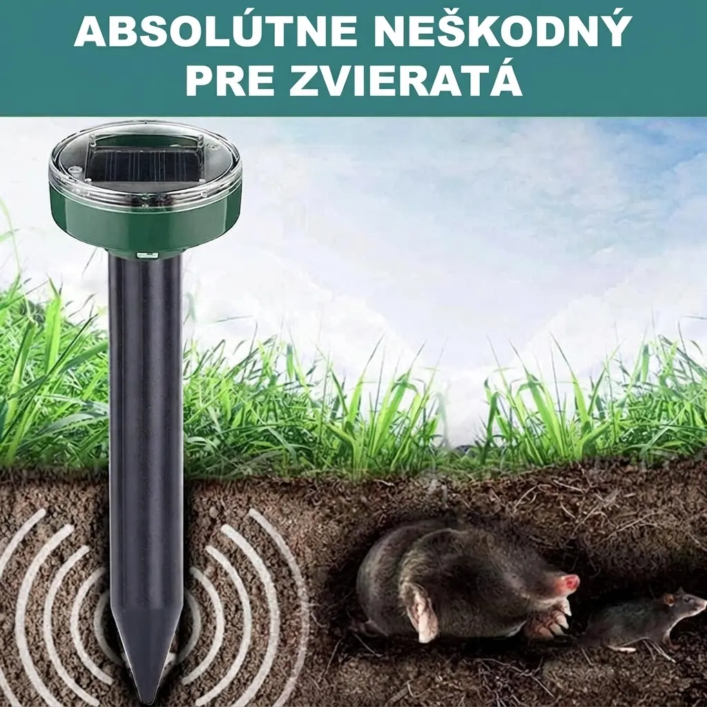 ZÁHRADNÝ ULTRAZVUKOVÝ SOLÁRNY ODPUDZOVAČ PROTI ŠKODCOM, HLODAVCOM A HMYZU – Obrázok 6